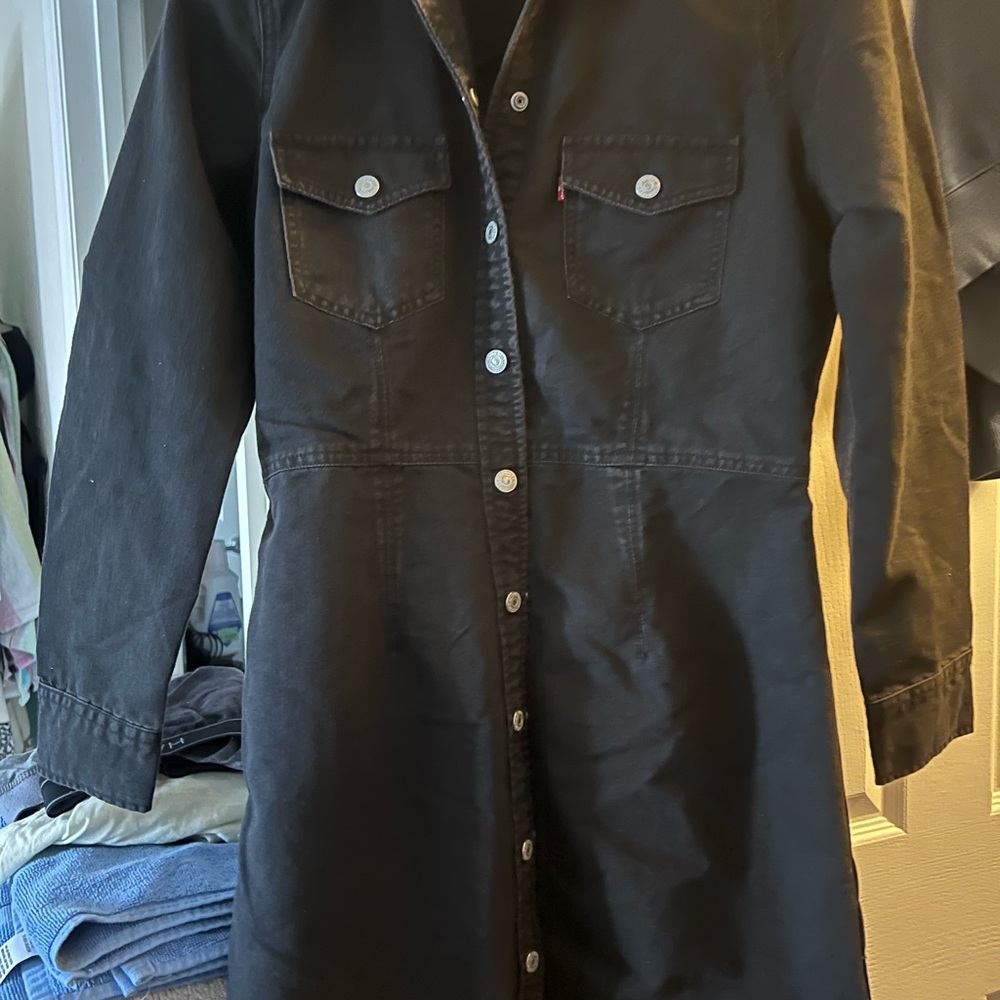 NWT Levi’s denim black dress - Picture 2 of 8